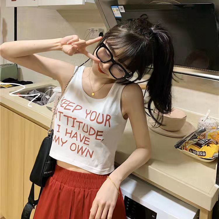 Influencer Áo Thể Thao Ngắn Hai Dây Dáng Ôm Vừa Vặn Quyến Rũ Thời Trang Xuân Hè Cho Nữ / Búp Bê Barbie Core