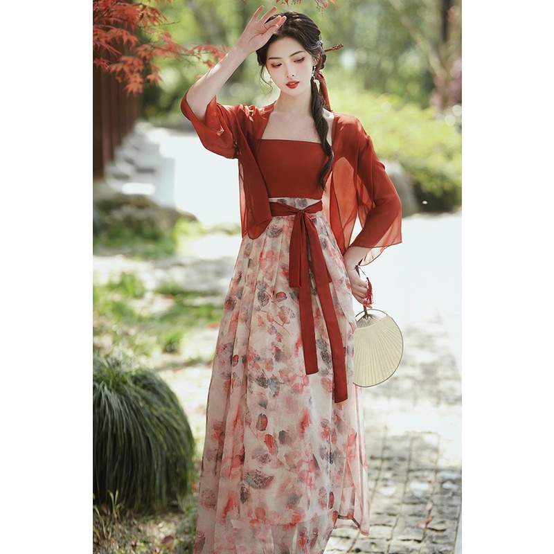 Bộ Hán Phục Phong Cách Trung Hoa Thời Trang Mùa Hè Mới 2023 Dành Cho Nữ