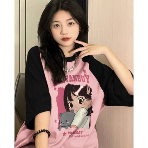 Áo Thun Tay Ngắn Dáng Rộng Thời Trang Mùa Hè Mới Cho Nữ