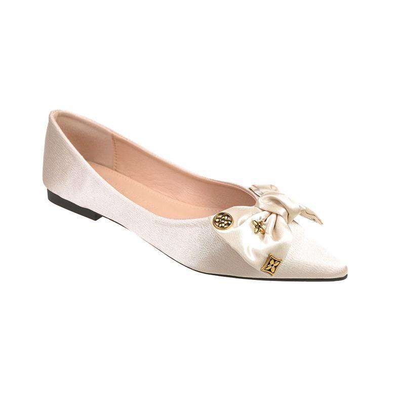 Giày Búp Bê Mũi Nhọn Đế Mềm Thời Trang Mùa Xuân Cho Nữ