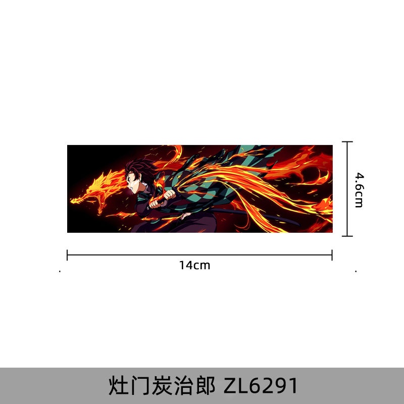 Miếng Dán Trang Trí Xe Hơi Chống Thấm Nước Hình demon slayer jdm tanjirou zenitsu