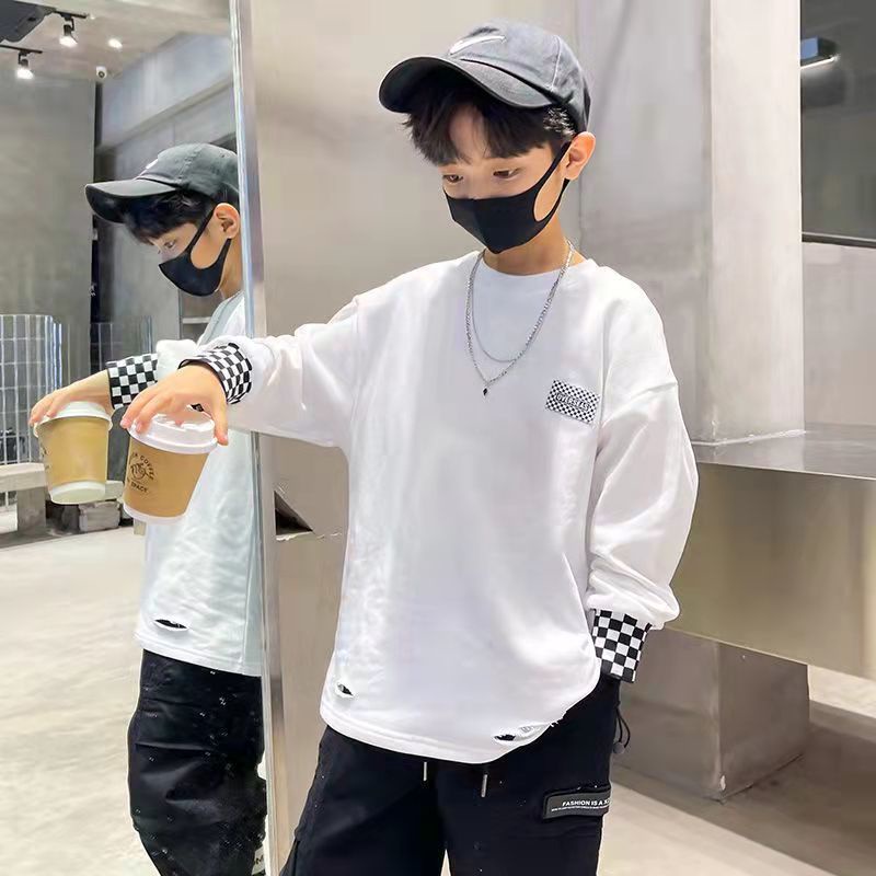 Áo Thun Dài Tay Phong Cách Mới 2024 Cho Bé Trai