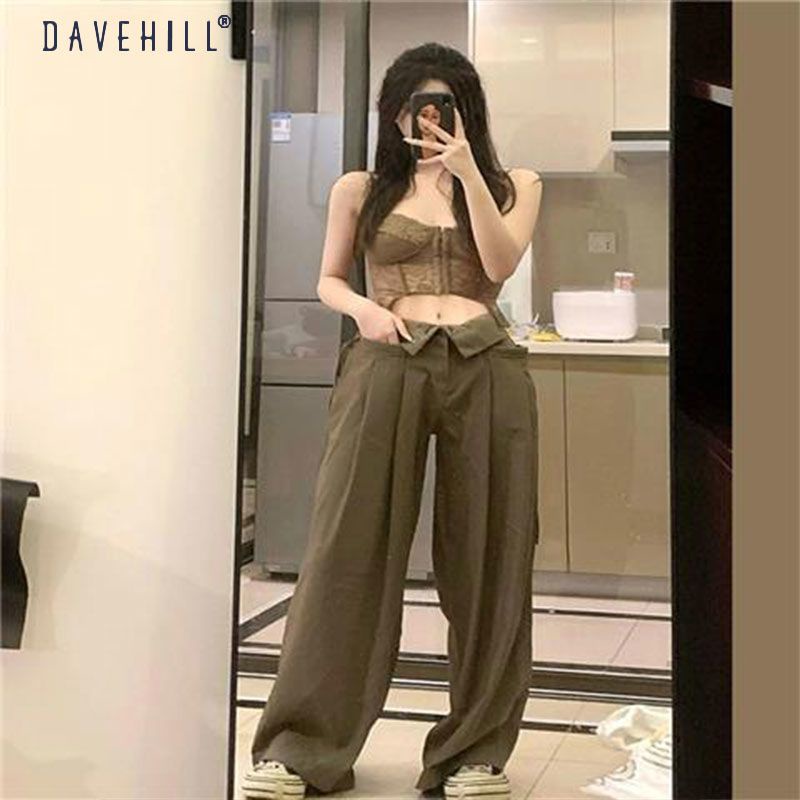 Quần Dài Lưng Cao Dáng Rộng Phong Cách Thời Trang Mùa Hè Mới 2023