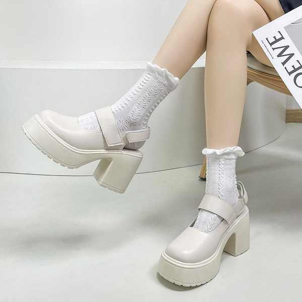 Giày cao gót nữ lolita mary jane giày da nữ