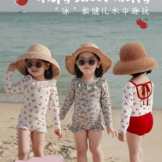 Bộ đồ bơi một mảnh hở lưng họa tiết hoạt hình dễ thương cho bé gái