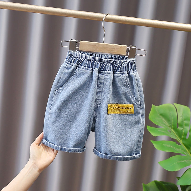 Quần Short Denim Mỏng Mềm Mại Thời Trang Mùa Hè Cho Bé Trai