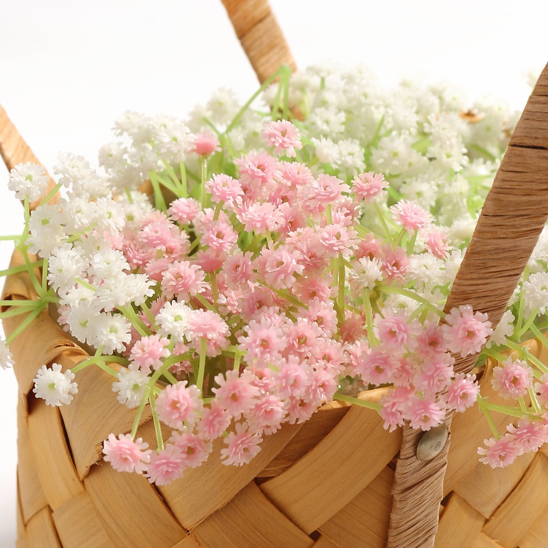 Set 10 Bông Hoa Gypsophila Nhân Tạo Bằng Nhựa Diy Trang Trí Nhà Cửa / Tiệc Cưới