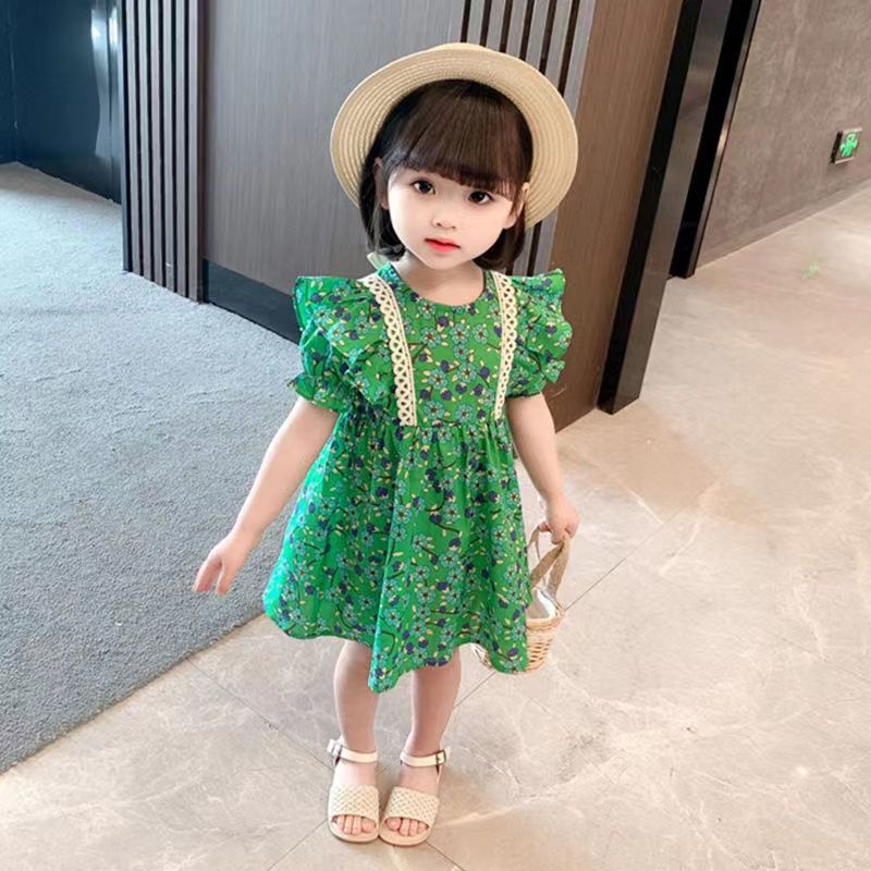 Đầm Hoa Mùa Hè Phong Cách Mới Cho Bé Gái