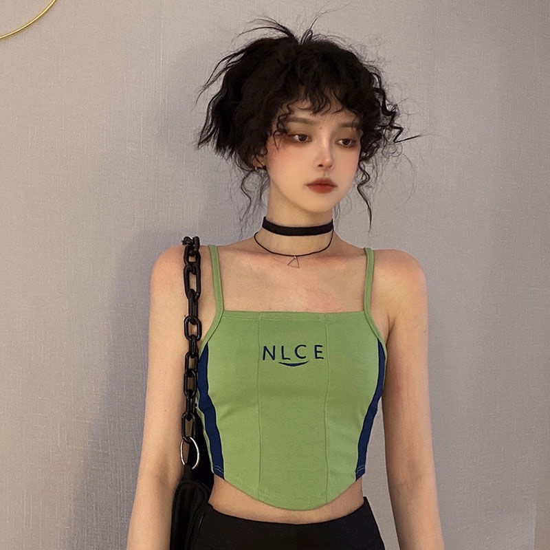 Áo Hai Dây Ôm Dáng Phong Cách Mỹ Thời Trang Cho Nữ