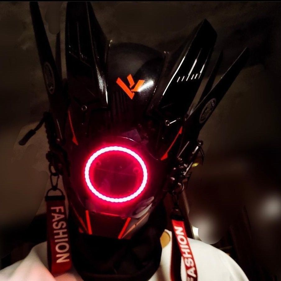 Mặt Nạ Cyberpunk Phát Quang Dùng Làm Đạo Cụ Chụp Ảnh