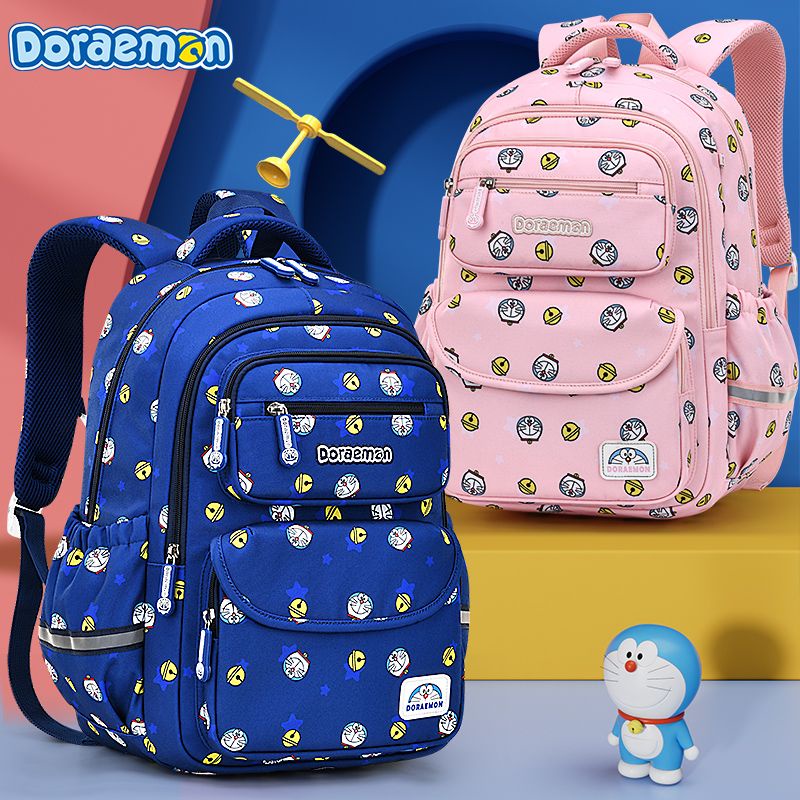 Balo Đi Học Siêu Nhẹ In Hình Doraemon Bảo Vệ Cho Bé Trai Gái Lớp 136