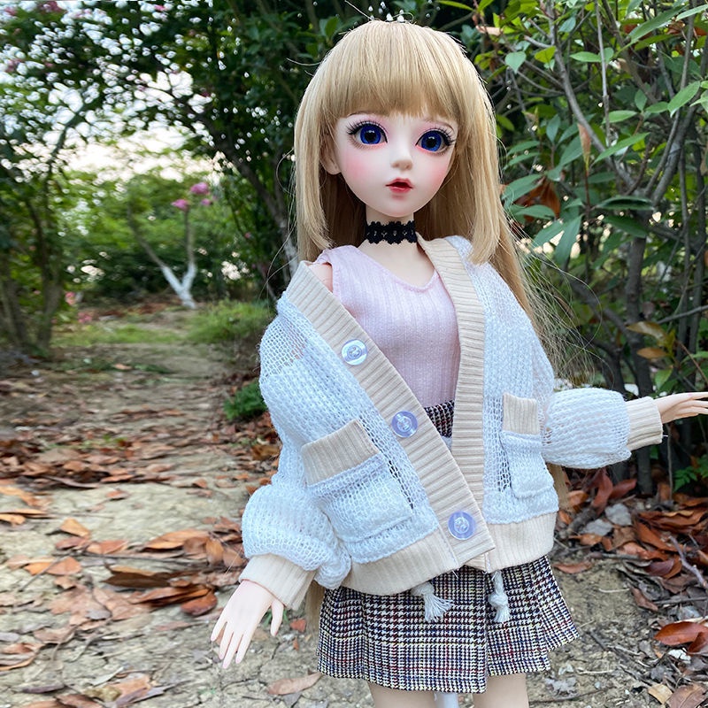 Đầm Công Chúa Băng Giá 60cm 3 Điểm Loli bjd 5.11 Cho Búp Bê Barbie