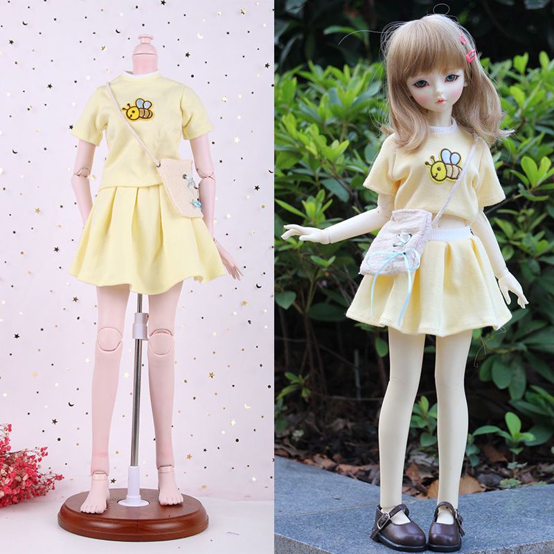 Đầm Công Chúa Băng Giá 60cm 3 Điểm Loli bjd 5.11 Cho Búp Bê Barbie