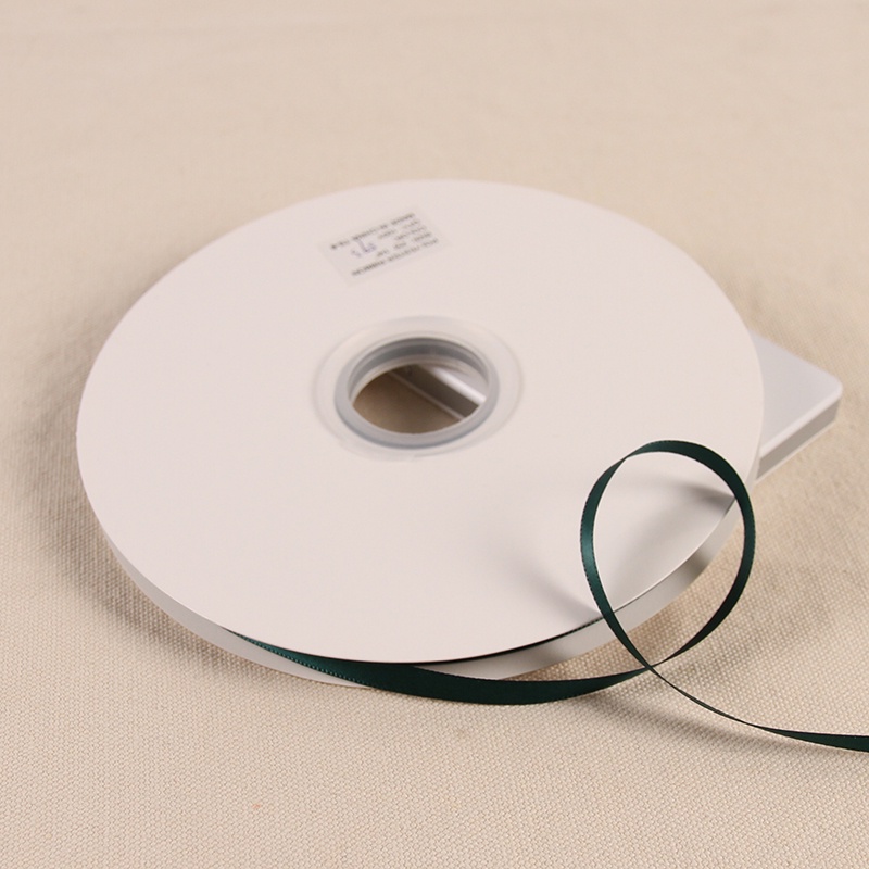 Cuộn Dây Ruy Băng Màu Xanh Lá Đậm Rộng 1234cm Dùng Trang Trí Giáng Sinh