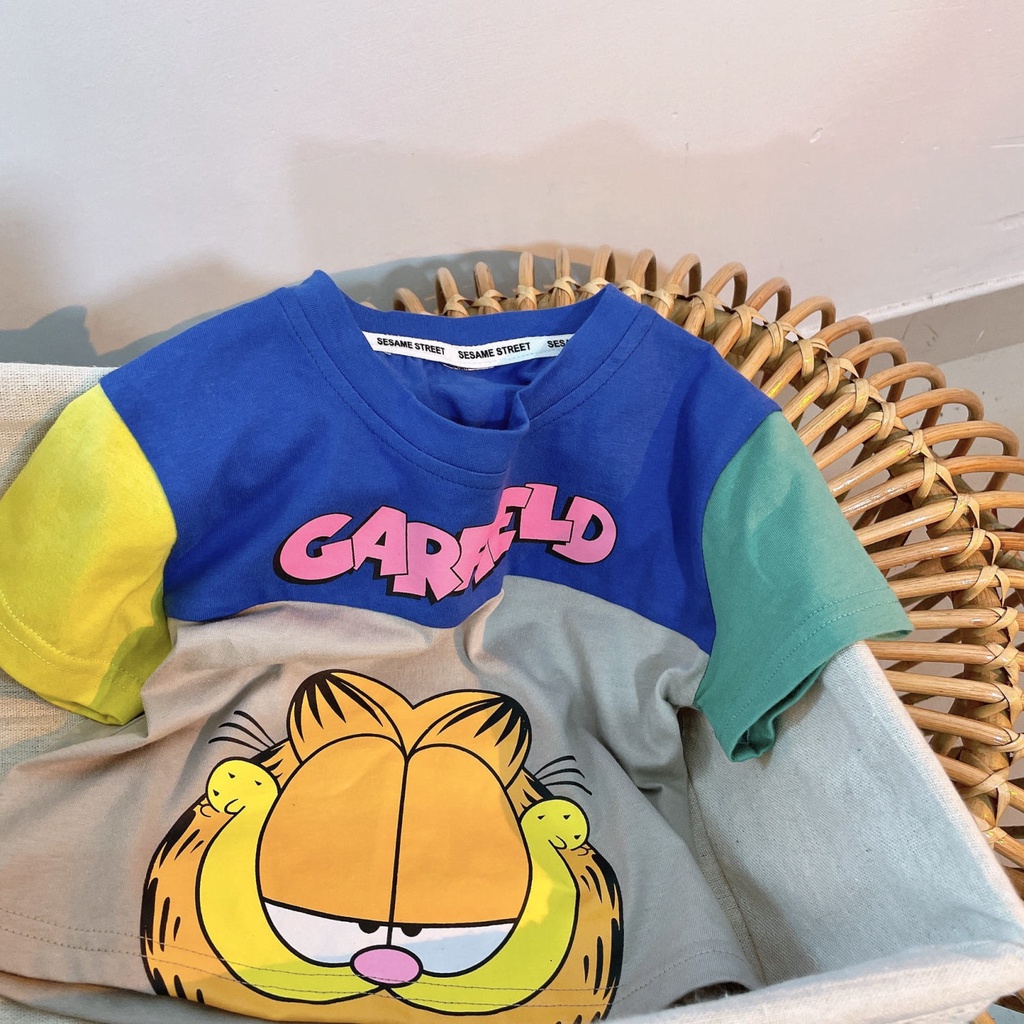 Hàng Mới Về Áo Thun Tay Ngắn Thoáng Khí In Họa Tiết Hoạt Hình Thời Trang 2023 Cho Bé Trai