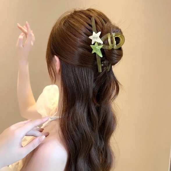 Kẹp Tóc Ngôi Sao Năm Cánh Cỡ Lớn Thời Trang Mùa Hè Cao Cấp Cho Nữ