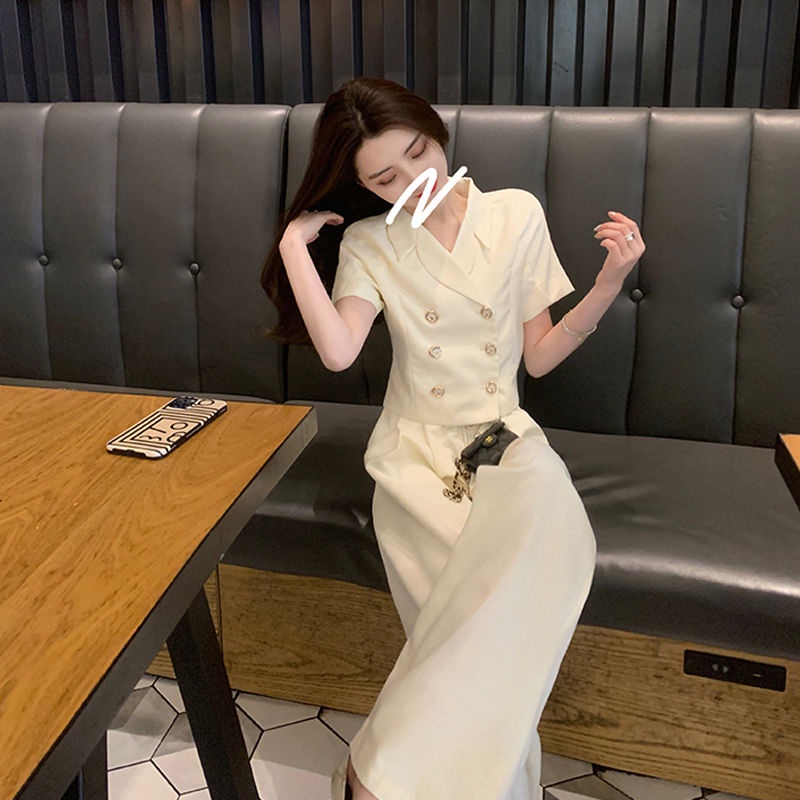 Hàng Mới Về Set Đồ Hai Mảnh Áo Khoác Nhẹ Phong Cách Mới Đơn Giản Chất Lượng Cao Cho Nữ