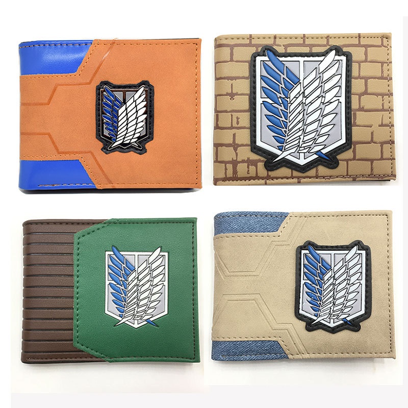 Ví Da PU In Hình Đôi Cánh Phong Cách Attack on Titan Độc Đáo