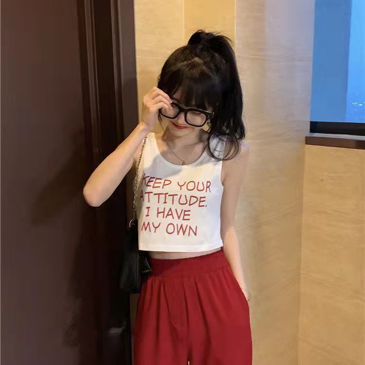 Influencer Áo Thể Thao Ngắn Hai Dây Dáng Ôm Vừa Vặn Quyến Rũ Thời Trang Xuân Hè Cho Nữ / Búp Bê Barbie Core