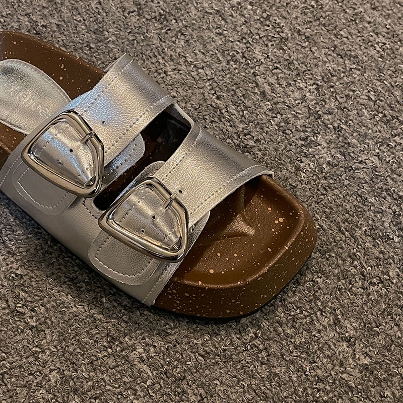 Dép Xăng Đan Đế Bằng Thời Trang Cao Cấp Cho Nữ Dép lê sỏ ngón nữ