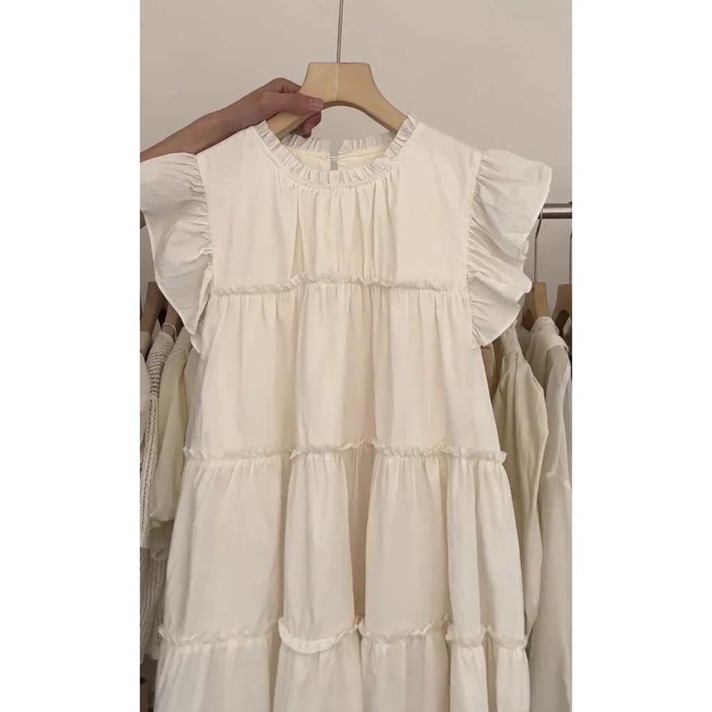 Đầm Búp Bê Tay Bay Phong Cách Nhật Bản Thời Trang Mùa Hè Mới Cho Nữ