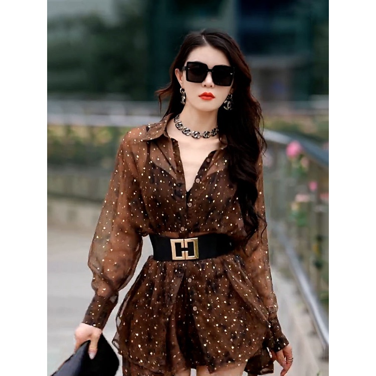 Hàng Có Sẵn Đầm Dáng Rộng Tay Dài Sang Trọng Mùa Hè 2023