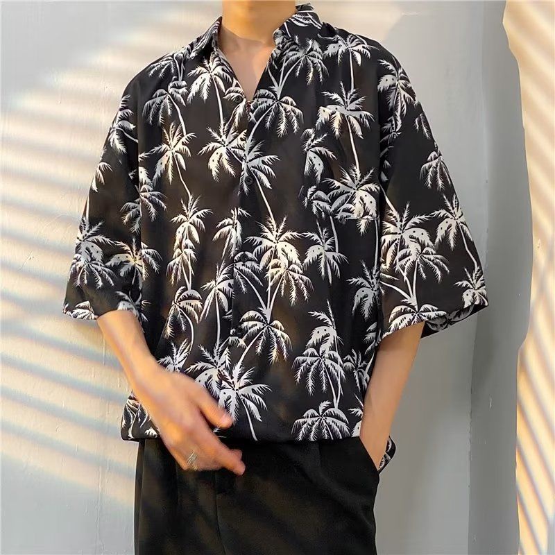 Áo Sơ Mi Tay Ngắn In Họa Tiết Hoa Phong Cách Hawaii Cổ Điển Thời Trang Cho Nam [20% Off]