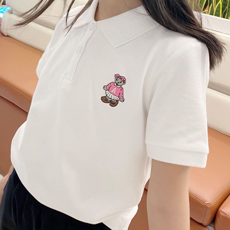 Hàng Mới Về Áo Thun POLO Tay Ngắn Phong Cách Mới 2023 Dành Cho Bé Gái