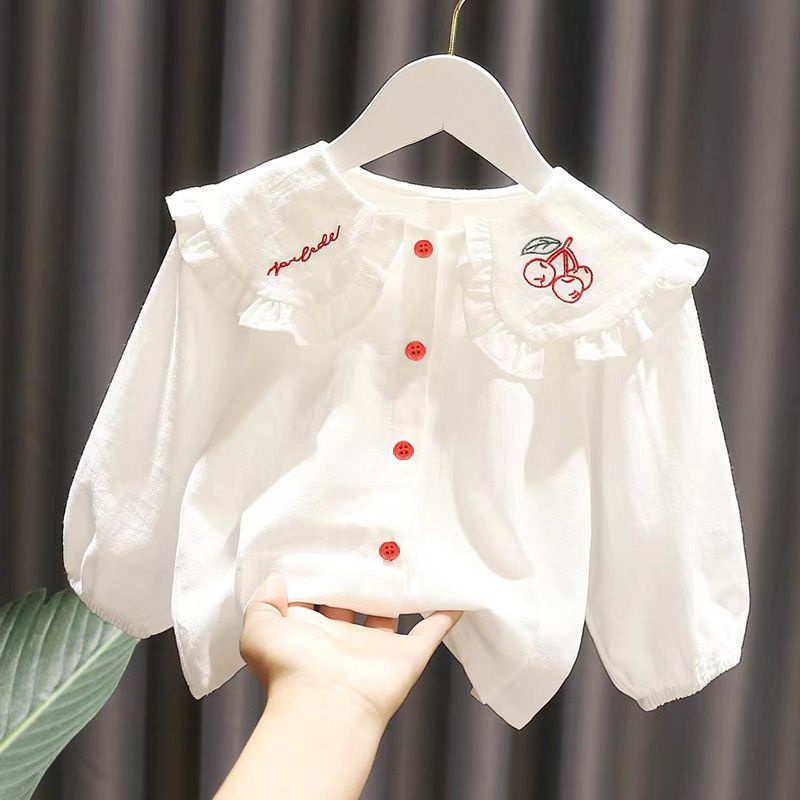 Áo Sơ Mi Dài Tay Hợp Thời Trang Cho Bé Gái