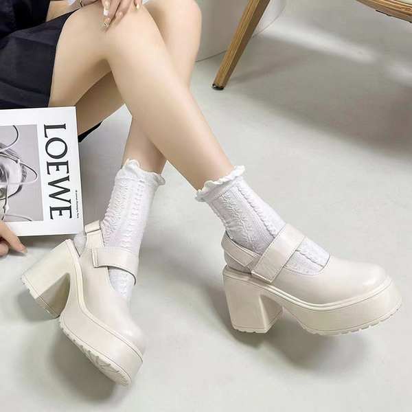 Giày cao gót nữ lolita mary jane giày da nữ