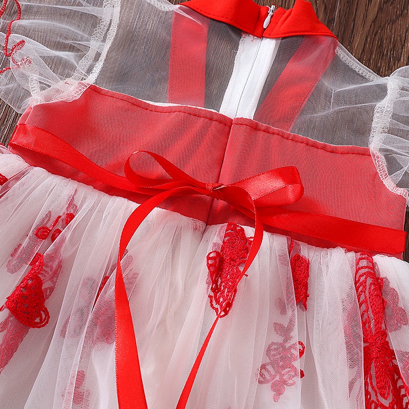 Đầm Công Chúa Pettiskirt Thời Trang Phong Cách Trung Hoa Cho Bé Gái