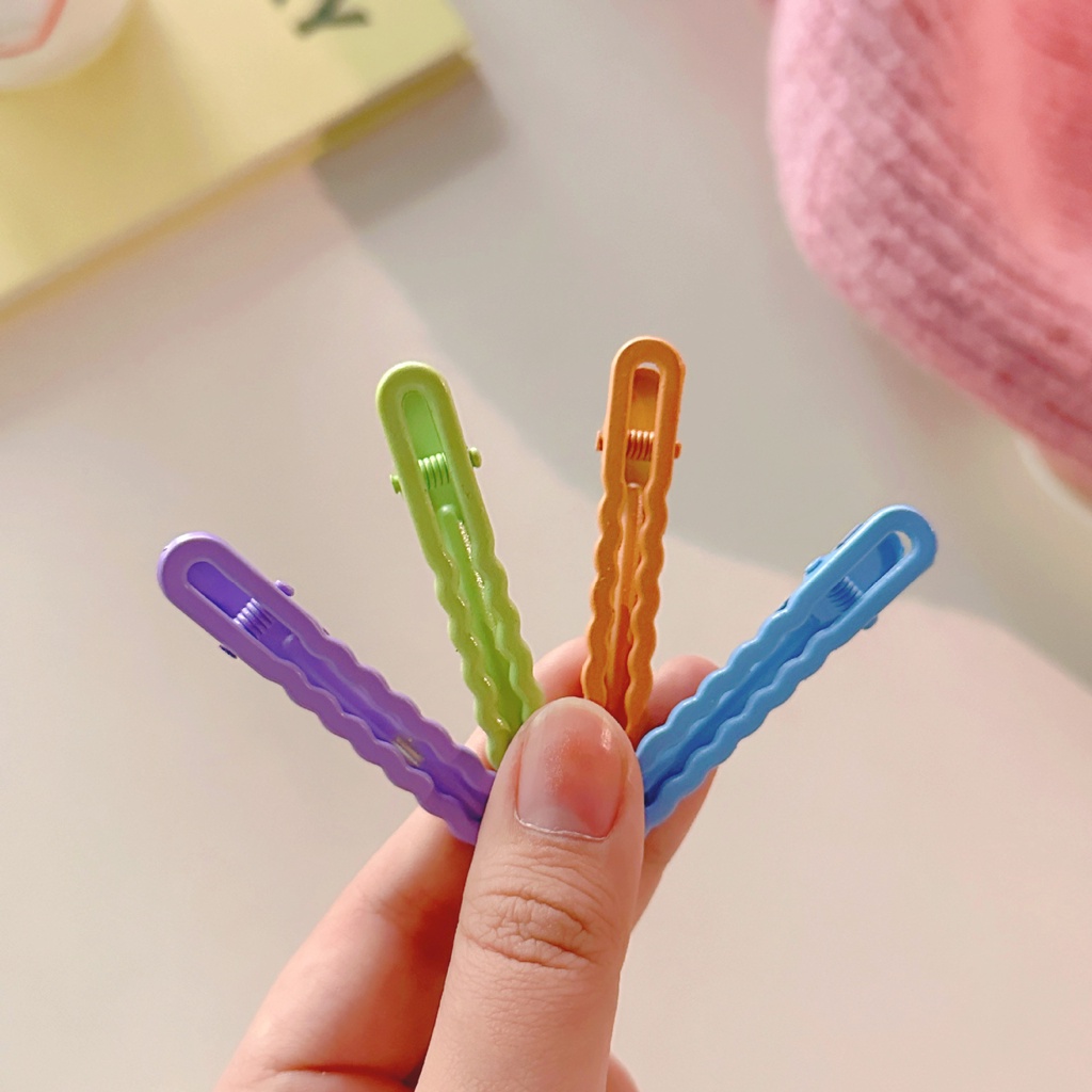 Kẹp Tóc Màu Trơn Phong Cách Hàn Quốc Thời Trang