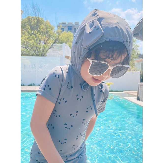 Đồ Bơi Liền Thân Chống Nắng Nhanh Khô Hình Gấu Trúc Dễ Thương Cho Bé 90-130cm