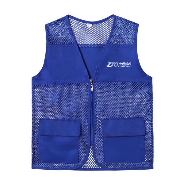 Zhongtong Express Áo Vest Lưới Thoáng Khí In logo Tùy Chỉnh Trang Trí Công Ty Làm Việc Mùa Hè Cho Nam Và Nữ