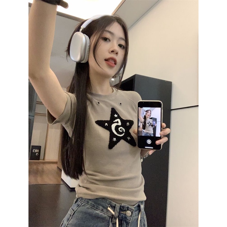 Áo Thun Ngắn Tay Dáng Ôm Thời Trang Mùa Hè Dành Cho Nữ