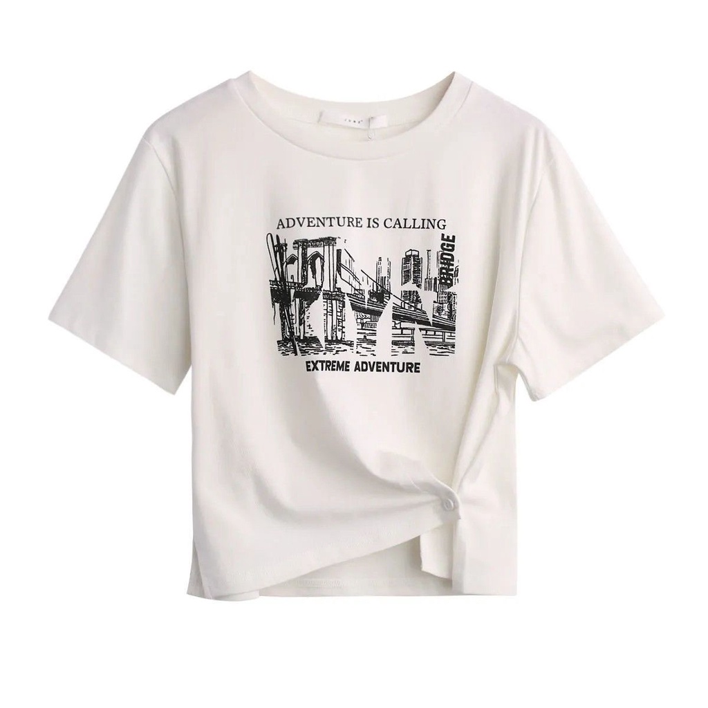 Set Áo Thun Tay Ngắn Dáng Rộng + Chân Váy Lưng Cao Phong Cách Hàn Quốc Thời Trang Mùa Hè Hàng Mới Dành Cho Bạn Nữ