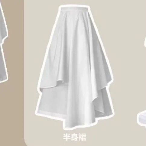 Set Áo Thun Tay Ngắn Dáng Rộng + Chân Váy Lưng Cao Phong Cách Hàn Quốc Thời Trang Mùa Hè Hàng Mới Dành Cho Bạn Nữ