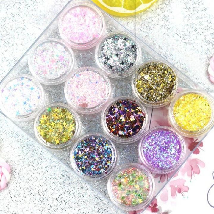 Miếng Dán Gel Kim Tuyến Lấp Lánh Trang Điểm Mắt