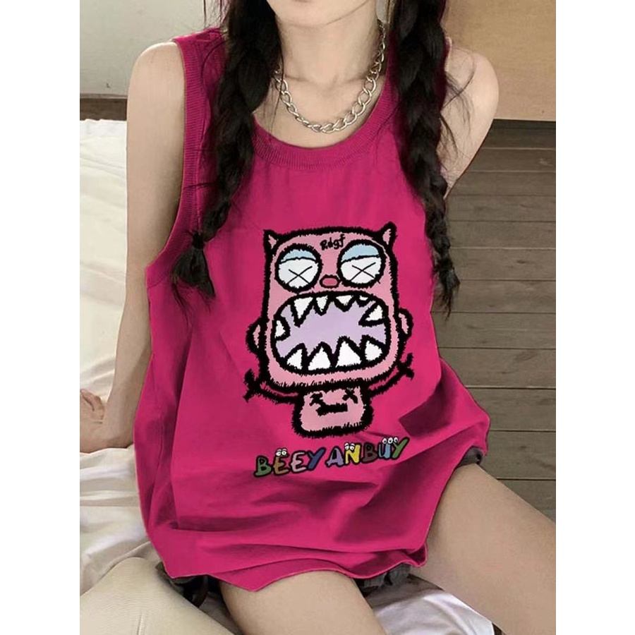 Áo Thun Không Tay Màu Sắc Ngọt Ngào Thời Trang Mùa Hè Cho Nữ