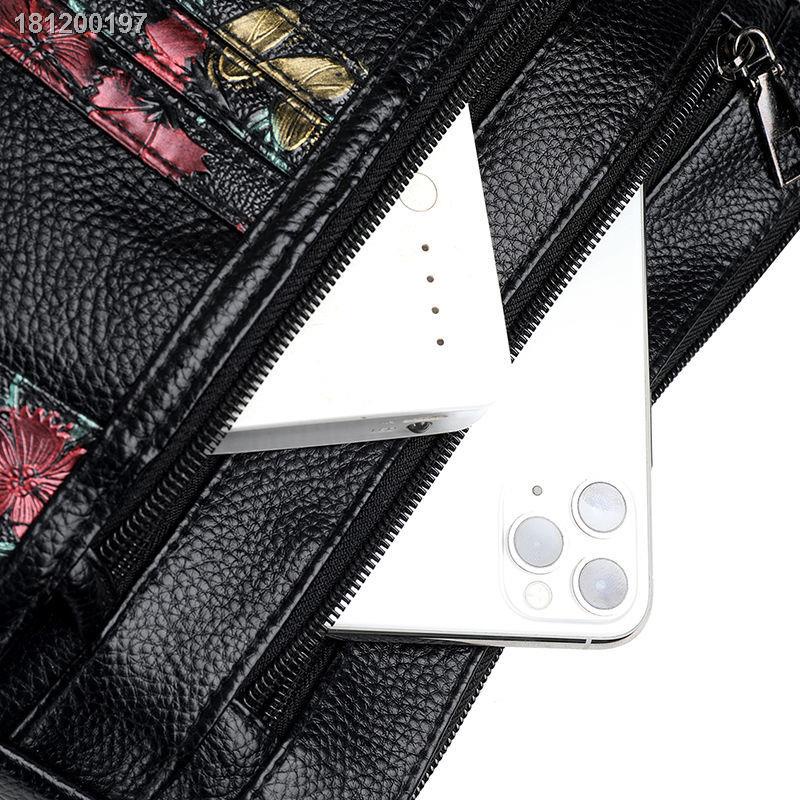 Túi Xách Da Bò Nhiều Ngăn Cỡ Lớn Thời Trang 2023 Cho Phụ Nữ Trung Niên