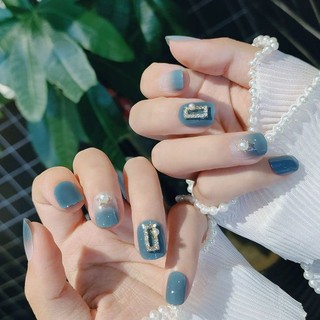 Móng Tay Thành Phẩm Xã Hội 24 Miếng Miếng Dán Làm Móng Tay Giả Móng Tay Đeo Móng Tay Có Thể Tháo Rời Có Thể Tái Sử Dụng Màu Hồng