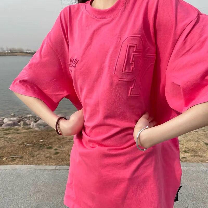 Áo Thun Tay Ngắn Dáng Rộng Thời Trang Mùa Hè Phong Cách Hàn Quốc Cho Nữ