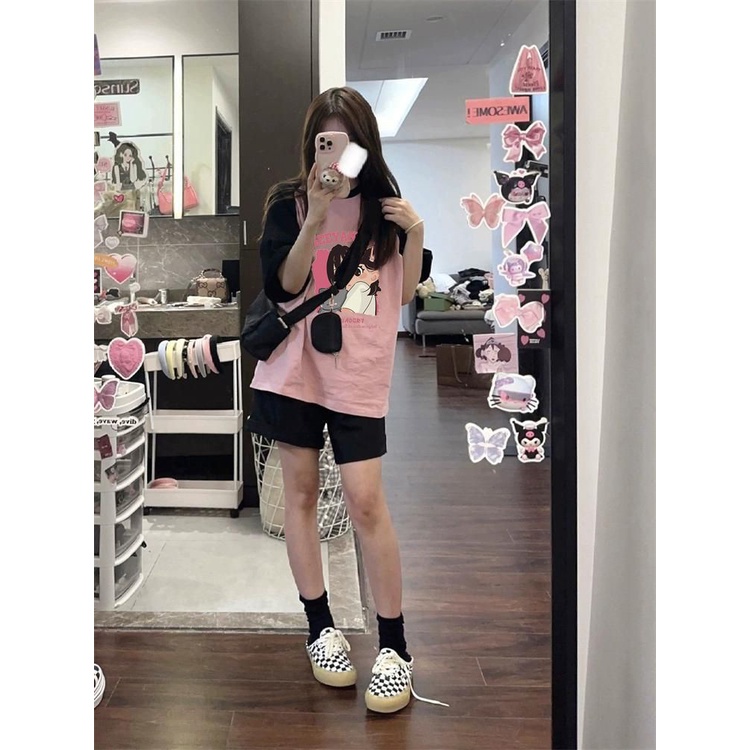 Áo Thun Tay Ngắn Dáng Rộng Thời Trang Mùa Hè Mới Cho Nữ