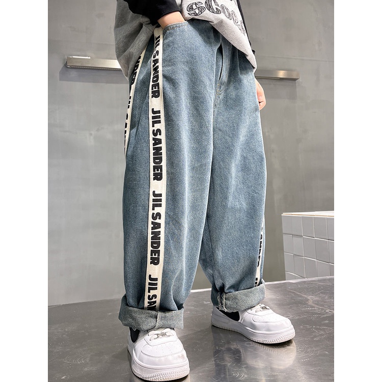 ~ Quần Jean Dài Phong Cách Mới Năm 2023 Thời Trang Thường Ngày Dễ Phối Đồ Cho Bé Trai