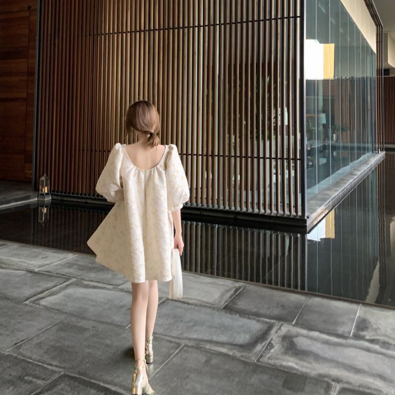 Đầm Công Chúa Dáng Rộng Tay Phồng Phong Cách Thời Trang Mới Mùa Hè Cho Nữ