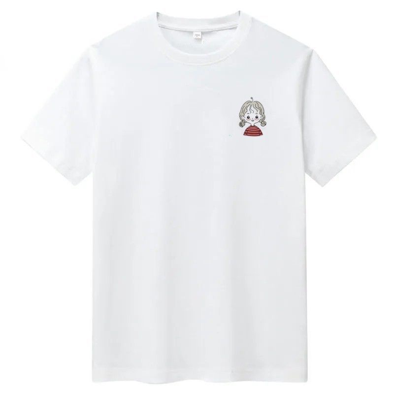 Áo Thun 100% Cotton Tay Ngắn Dáng Rộng Thoáng Khí Phong Cách Hàn Quốc Thời Trang Mùa Hè Hàng Mới Dành Cho Nam Và Nữ