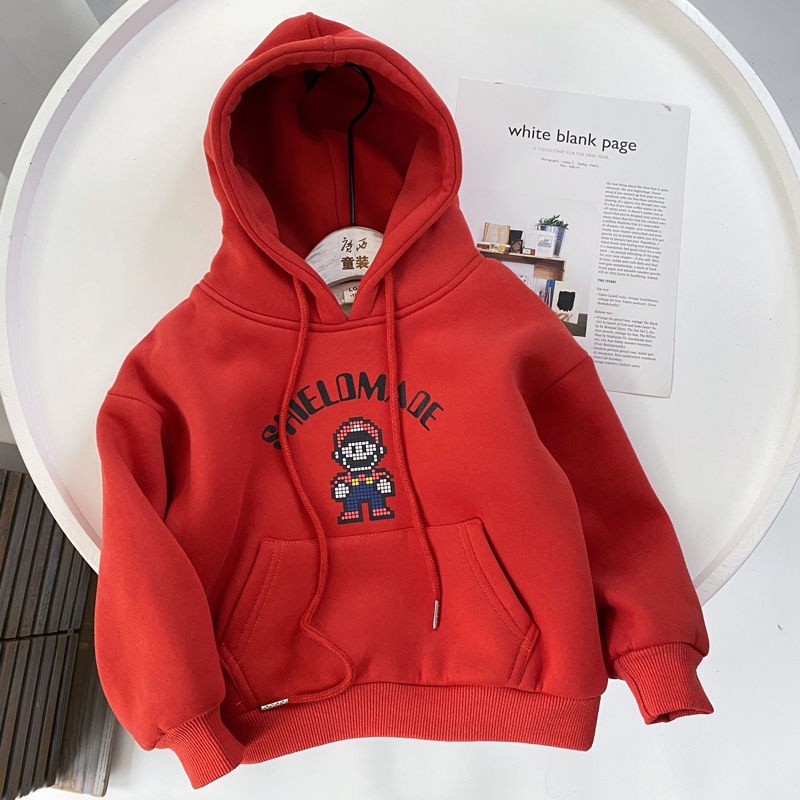 Áo Hoodie Dày Phong Cách Mới 2023 Cho Bé Trai