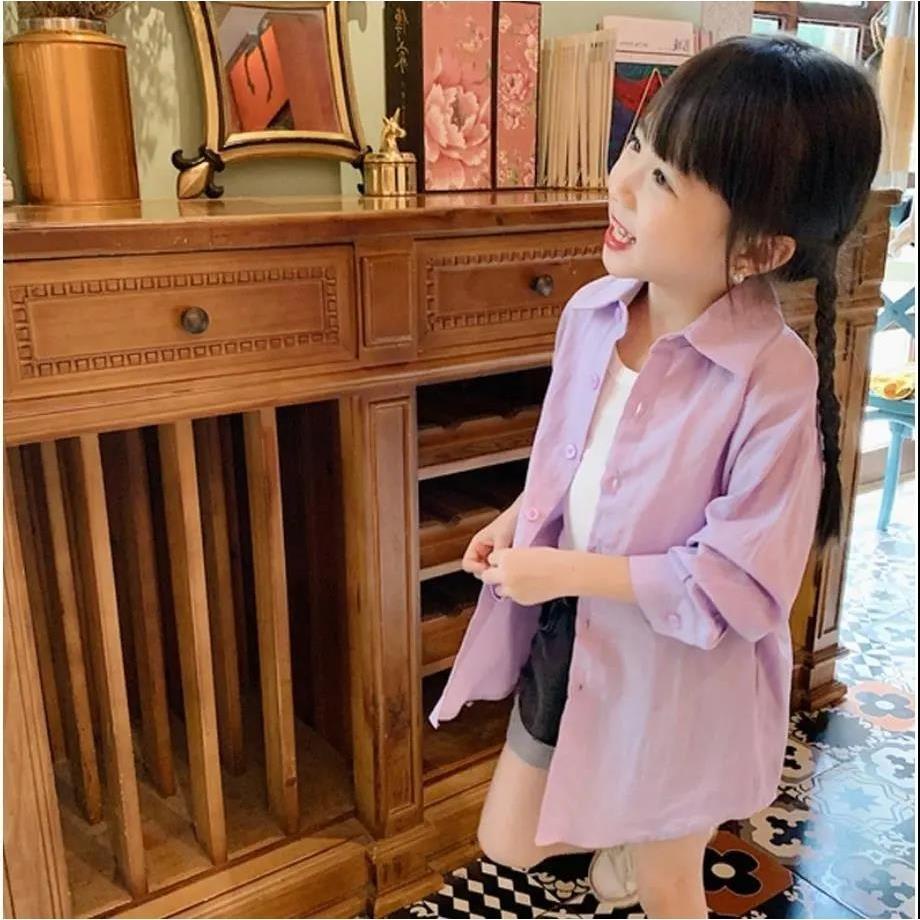 ~ Áo Sơ Mi Mỏng Dài Tay Chống Nắng Phong Cách Mới 2023 Cho Bé