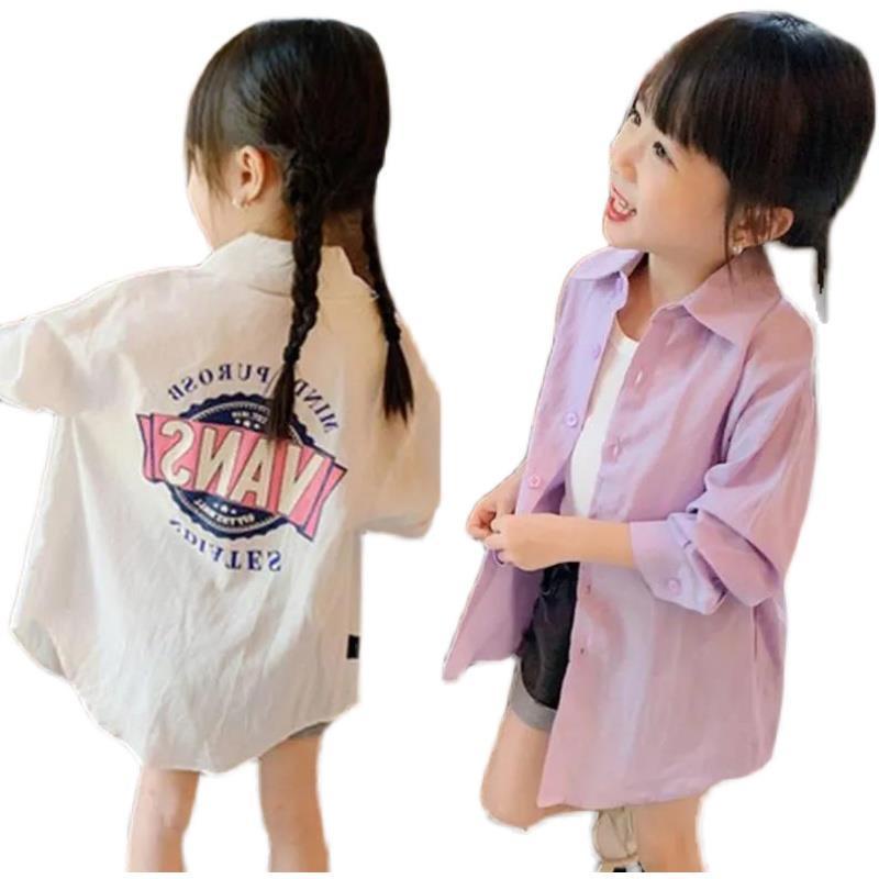 ~ Áo Sơ Mi Mỏng Dài Tay Chống Nắng Phong Cách Mới 2023 Cho Bé