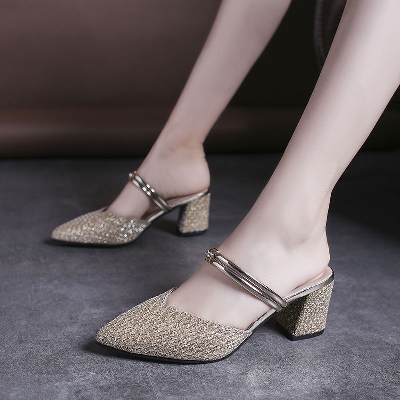 Giày Sandal Cao Gót Hở Ngón Thời Trang Mùa Hè Dành Cho Nữ